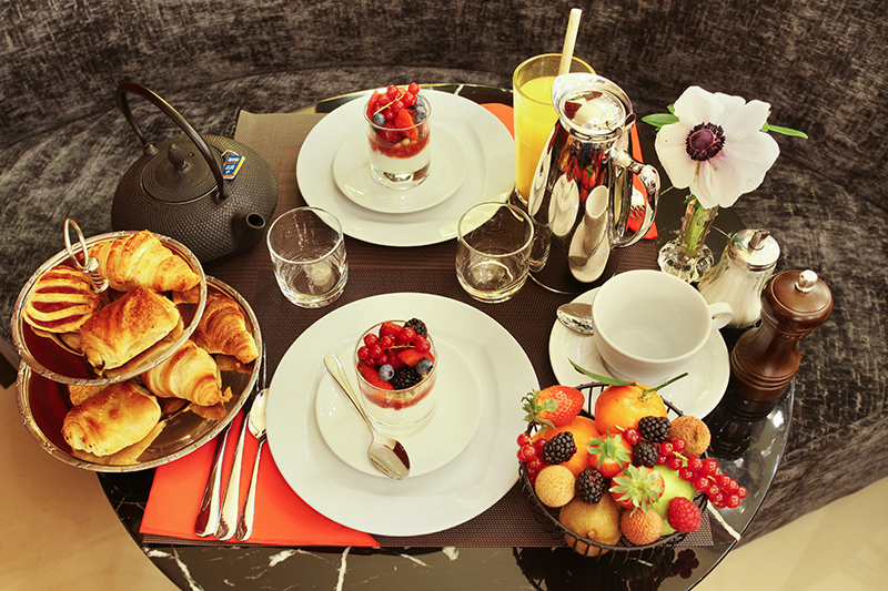 Le petit-déjeuner que vous pourrez déguster à l'hôtel éco-responsable Trianon Rive Gauche