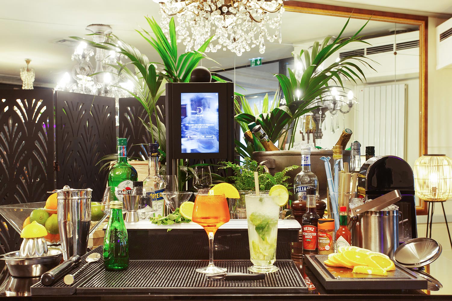 hotel paris 4étoiles - boissons en room service