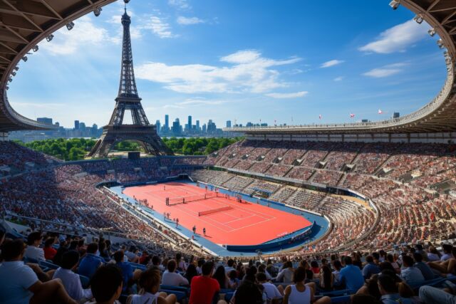 Ne tardez pas à réserver votre séjour dans notre hôtel. Soyez prêts pour une expérience inoubliable à proximité de l'évènement majeur de l'année. 🎾🏅

Don't wait to book your stay at our hotel. Get ready for an unforgettable experience near this year's major event. 🎾🏅

*Photo générée à l’aide de l’IA*
 #magic #amour #monamour #parisjetaime #beautifuldestinations #beautifulday #tennis #tennislove #tennislife #tenniscourt #tennisplayer #toureiffel #parismaville #sport #sportlife  #hotel #travel #travel #travelphotography #photogram #photograph #photography #photographie